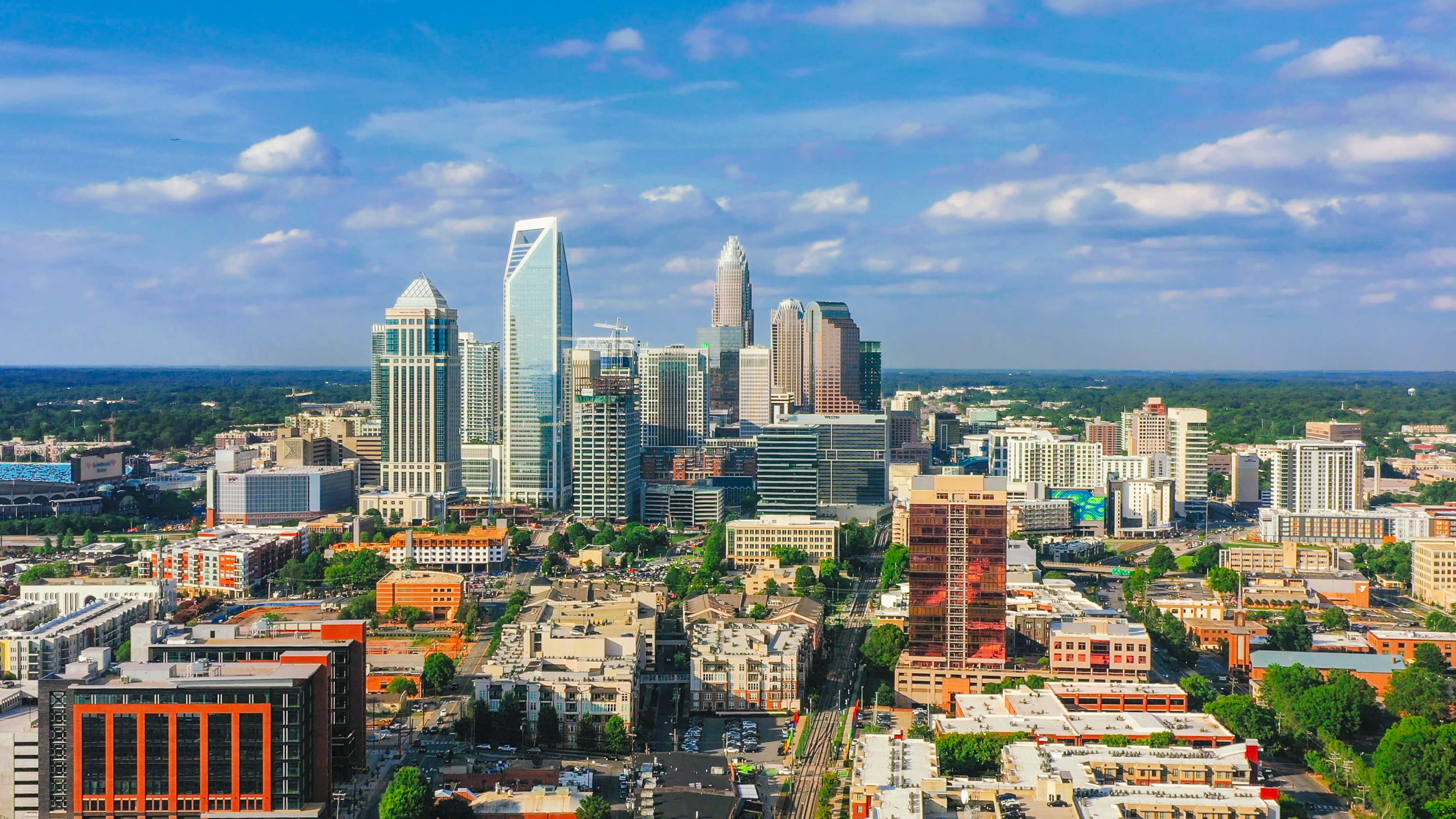 Charlotte Downtown Aerial View