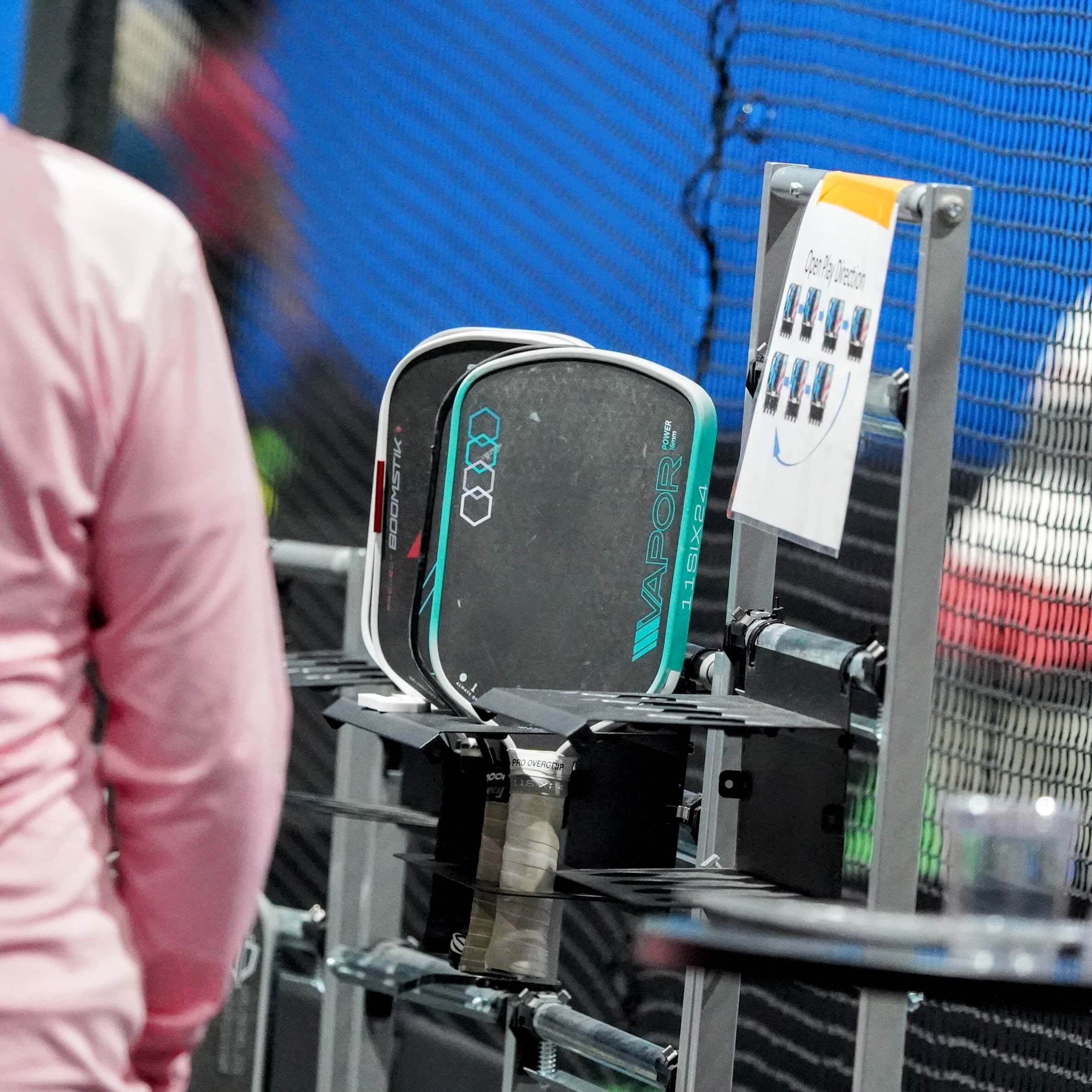 Professional Tournament Equipment - High-end pickleball paddle and gear display